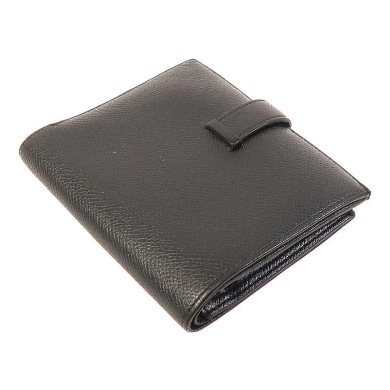 HERMES Epsom皮革Bearn Compact Wallet金扣錢包-3