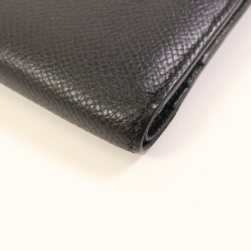 HERMES Epsom皮革Bearn Compact Wallet金扣錢包-7