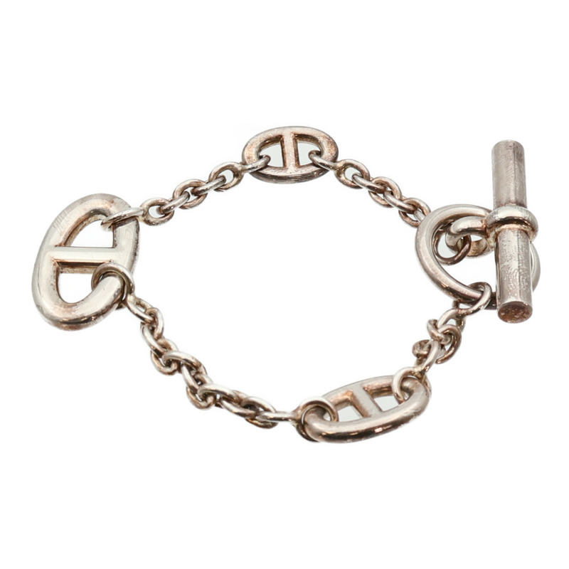 HERMES 925純銀Faradole Bracelet銀扣手鏈-1