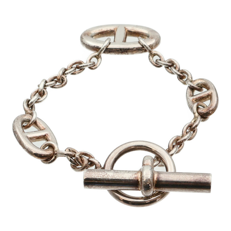 HERMES 925純銀Faradole Bracelet銀扣手鏈-2