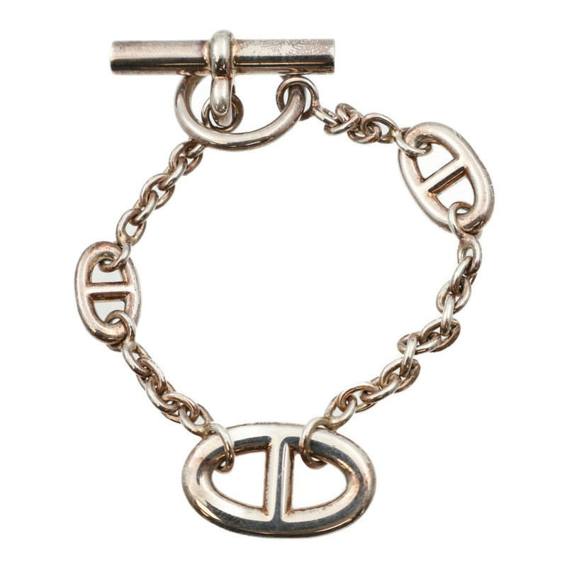HERMES 925純銀Faradole Bracelet銀扣手鏈-4