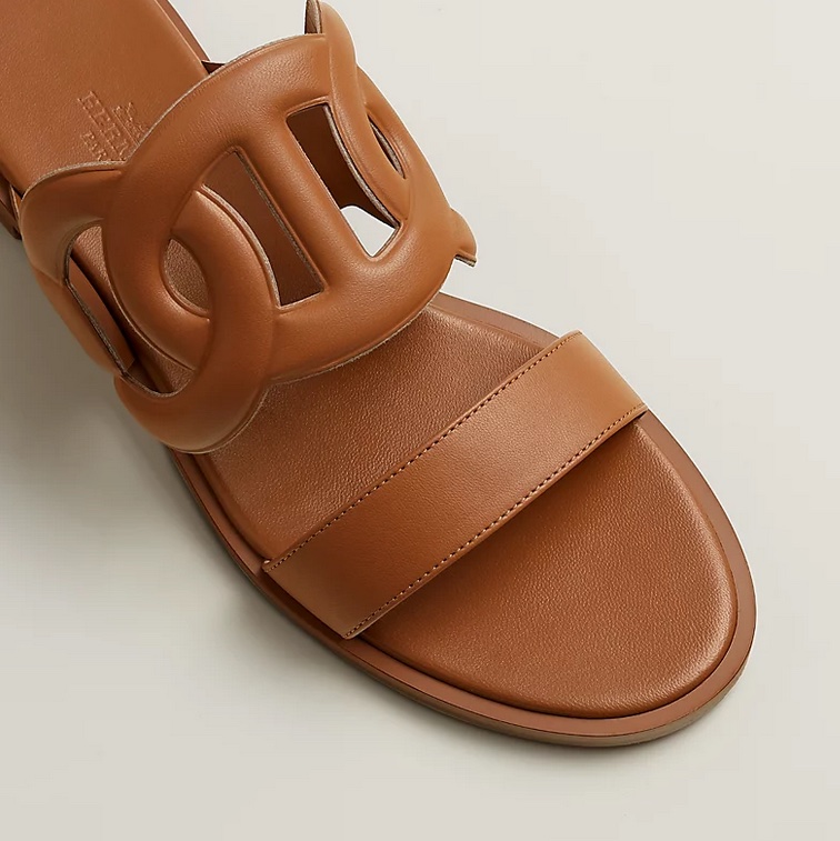 全新 Full Set 現貨 Hermès Lagune Sandals Neutrel Size 38 碼-3