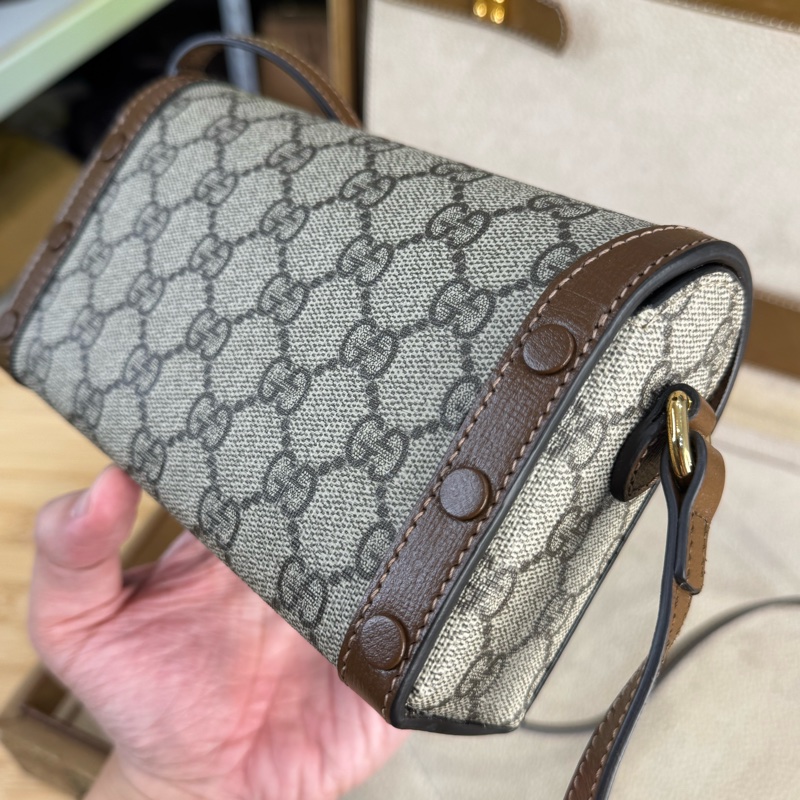 上架中🔑Gucci Horsebit 1955馬銜釦迷你盒子斜背包🤎🩶經典釋出-6