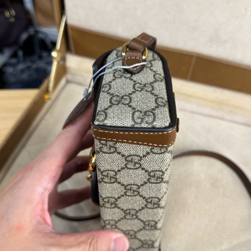 上架中🔑Gucci Horsebit 1955馬銜釦迷你盒子斜背包🤎🩶經典釋出-8