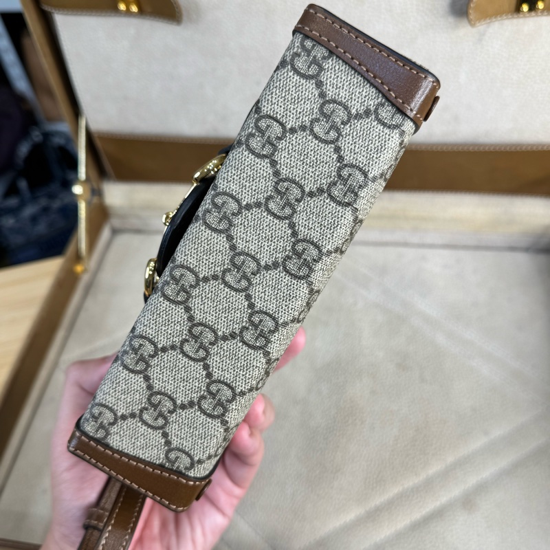 上架中🔑Gucci Horsebit 1955馬銜釦迷你盒子斜背包🤎🩶經典釋出-11
