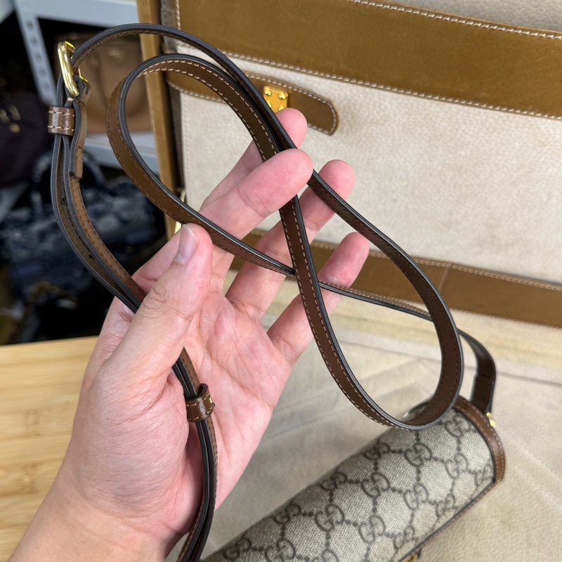 上架中🔑Gucci Horsebit 1955馬銜釦迷你盒子斜背包🤎🩶經典釋出-12