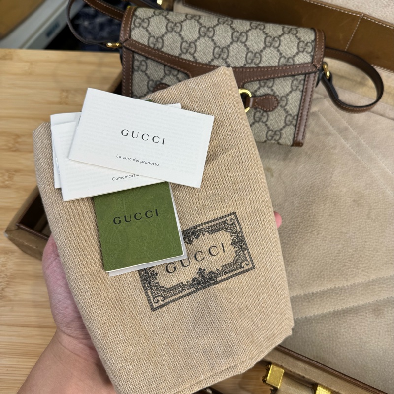 上架中🔑Gucci Horsebit 1955馬銜釦迷你盒子斜背包🤎🩶經典釋出-20