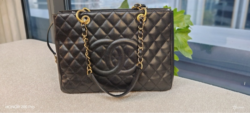 香奈兒/Chanel GrandShoppingTote A20995-Y01864-94305    荔枝紋牛皮 34×24×12-2