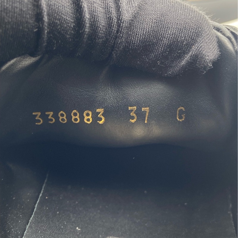 Gucci古馳經典老花黑棕配色板鞋37碼 95新-4