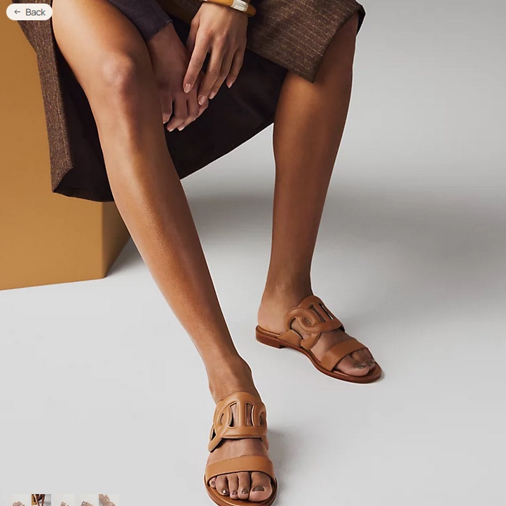 全新 Full Set 現貨 Hermès Lagune Sandals Neutrel Size 38 碼-9