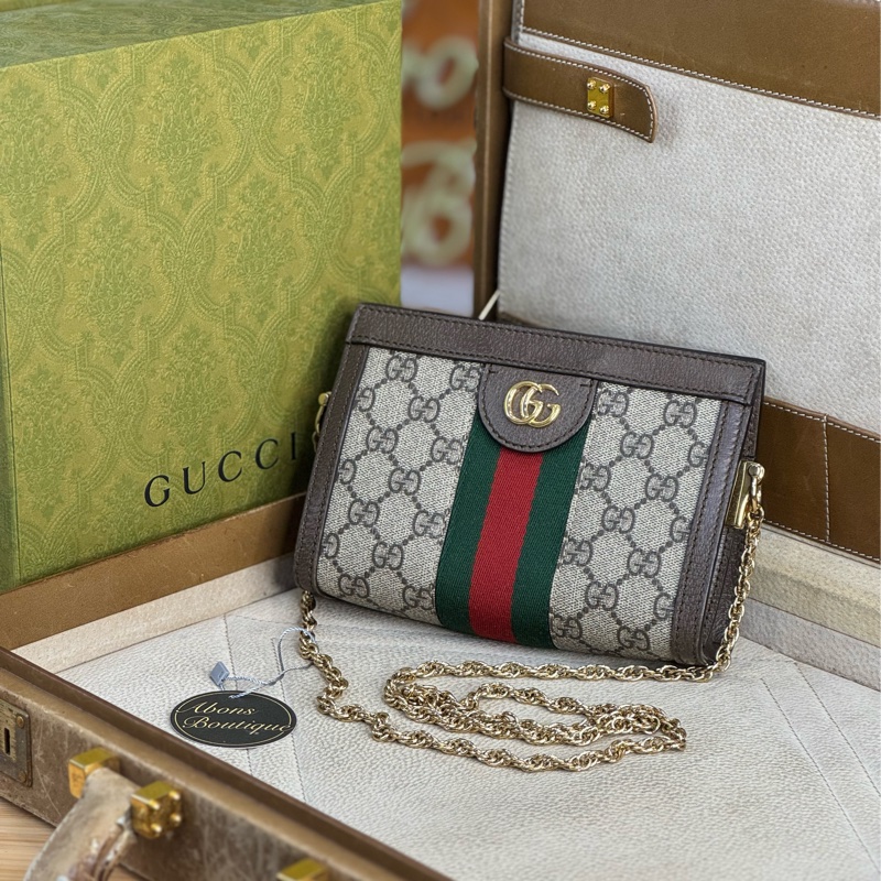 上架中🔑Gucci Ophidia GG迷你晚宴鍊包🤎經典夯款-0