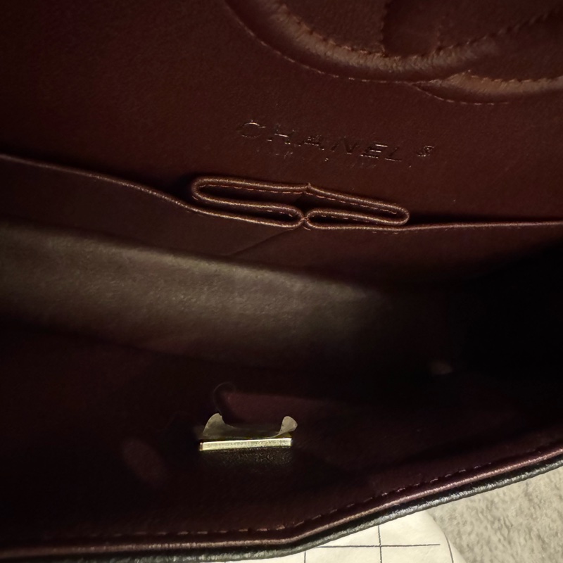 CHANEL cf 23公分 芯片款 黑銀 大全配-3