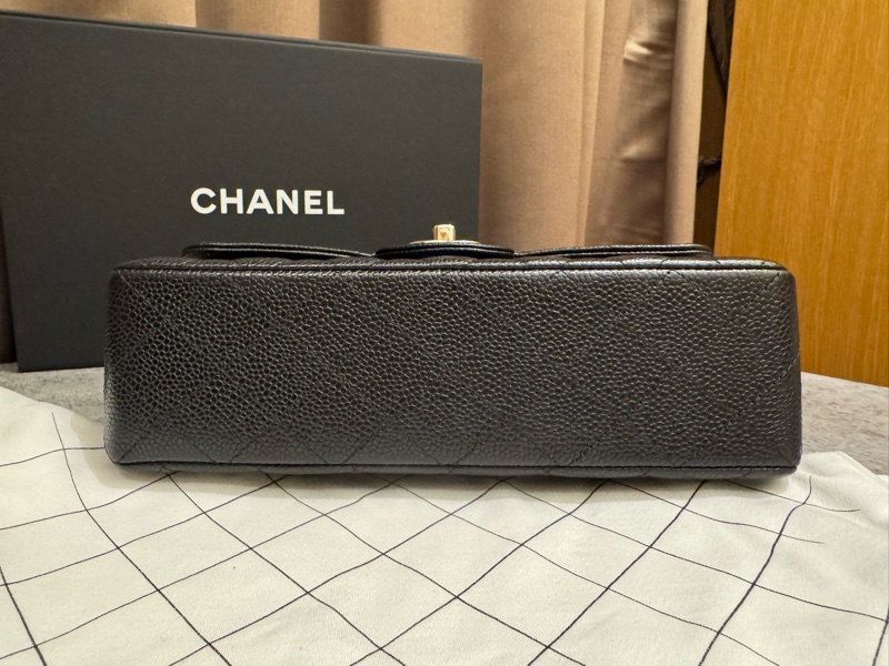 CHANEL cf 23公分 芯片款 黑銀 大全配-15