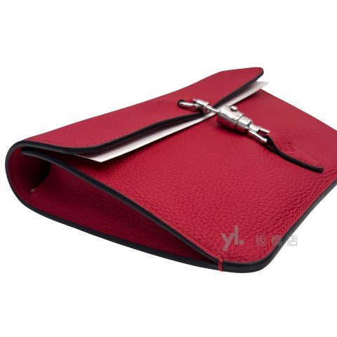 GUCCI包包 Jackie1961紅牛皮下蓋斜背包364435-6