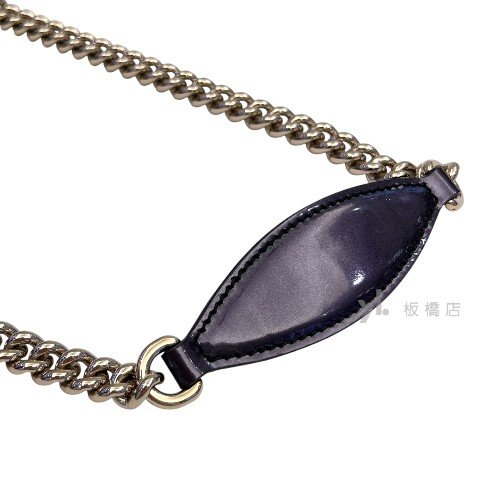 Gucci包包 紫色壓紋漆皮肩背包295402-6