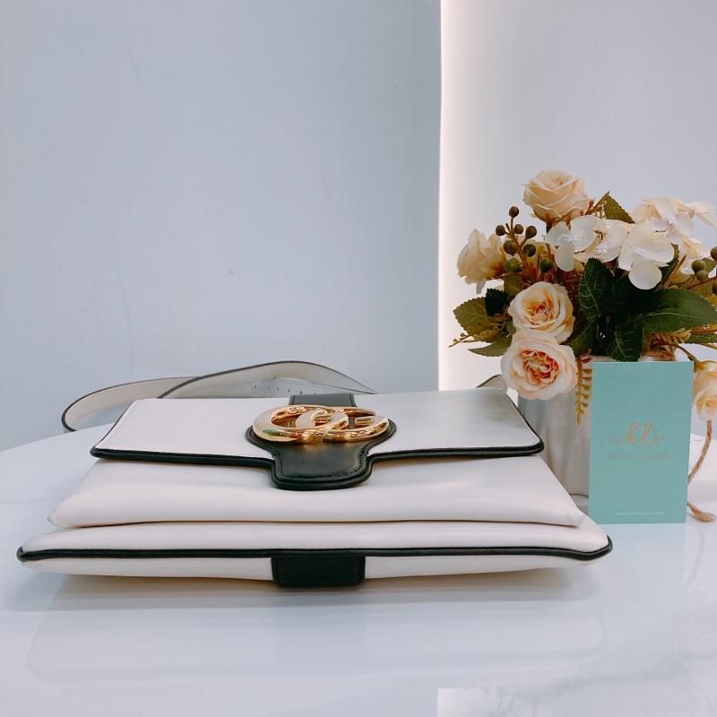 MS0468 GUCCI 古馳GG扣中號翻蓋式肩帶包包ARLI CROSSBODY MEDIUM CALFSKIN-2