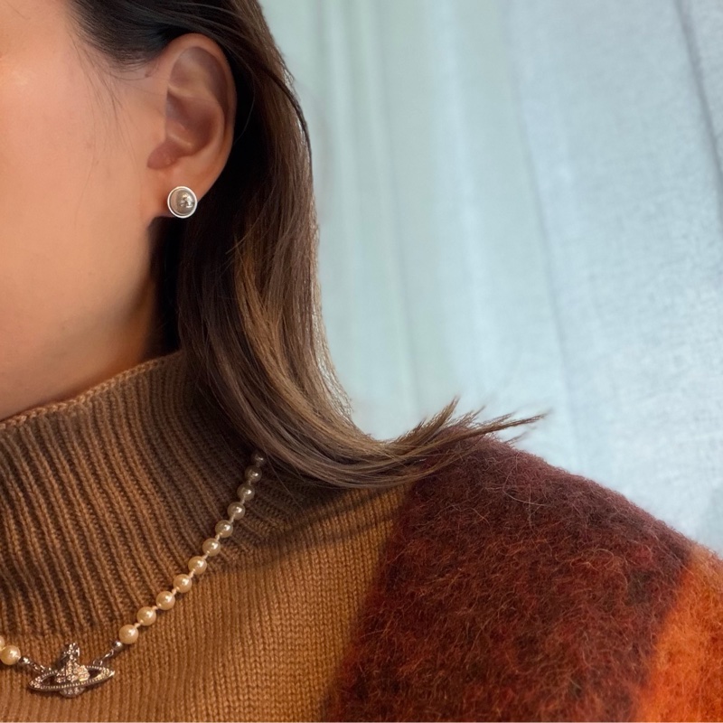 Vivienne Westwood🪐 珍珠耳環Olga-1