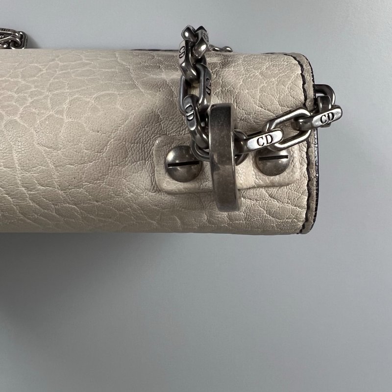 DIOR  米白皮革Jadior鍊條包-8