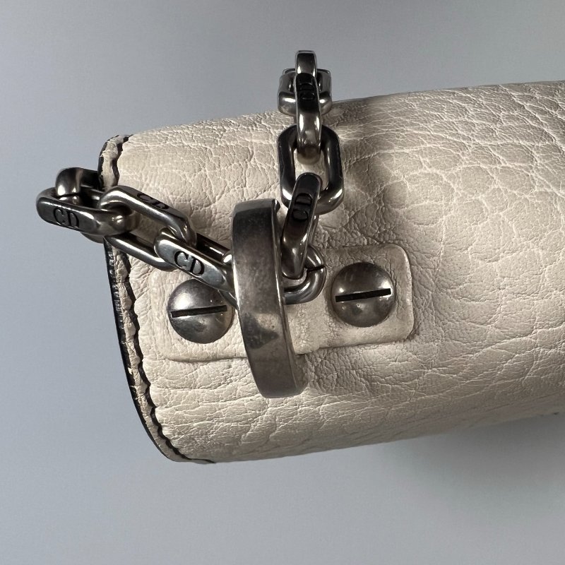 DIOR  米白皮革Jadior鍊條包-9