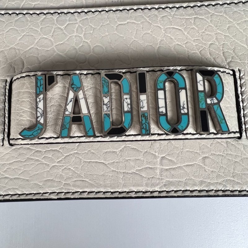 DIOR  米白皮革Jadior鍊條包-11