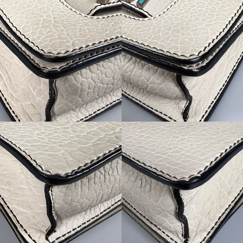 DIOR  米白皮革Jadior鍊條包-13