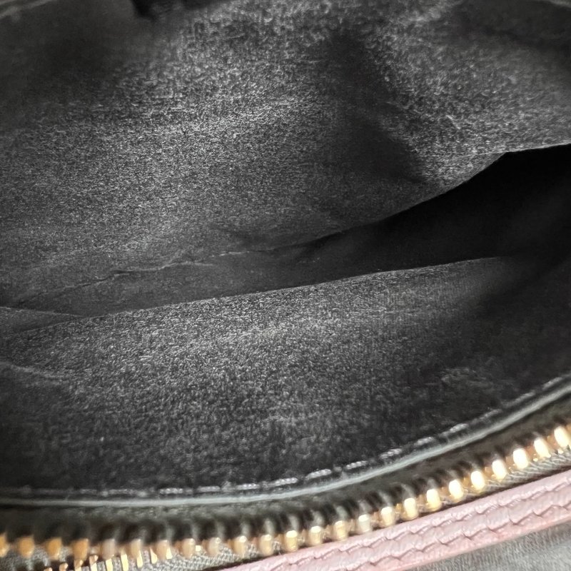 MIUMIU 灰拚粉金扣褶皺手提斜背包-10