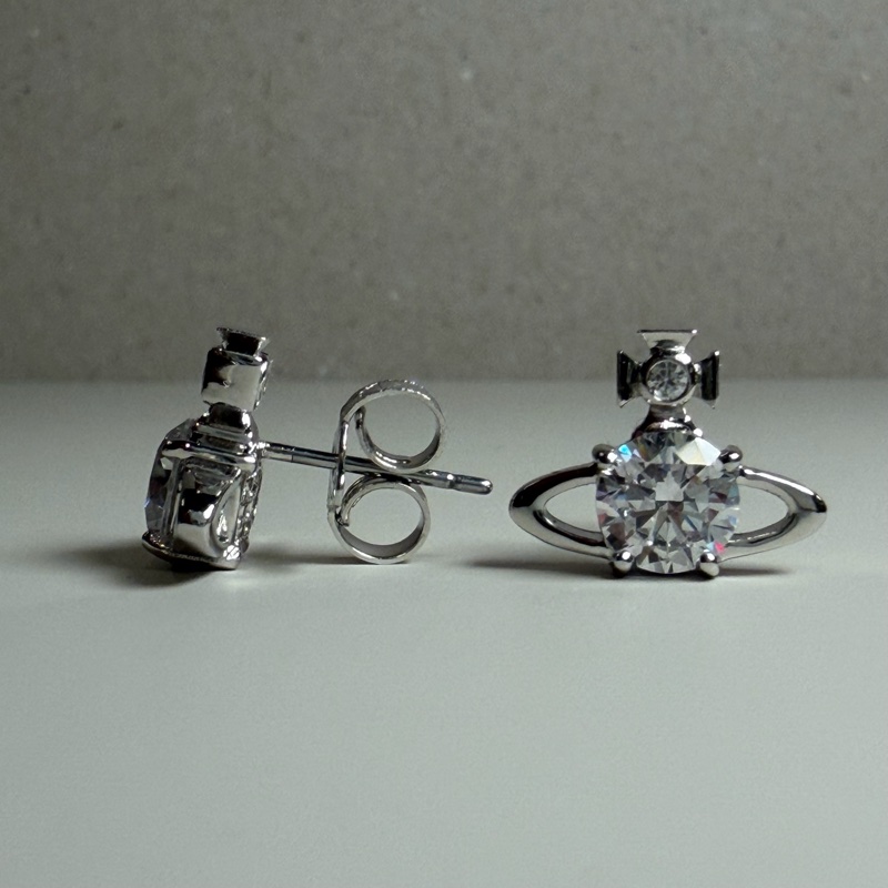 Vivienne Westwood 🪐基本款 耳環 單鑽 Reina-3