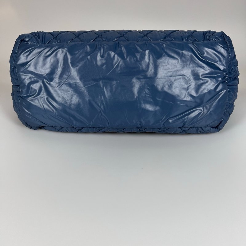 CHANEL 空氣羽絨包 藍 1開-5