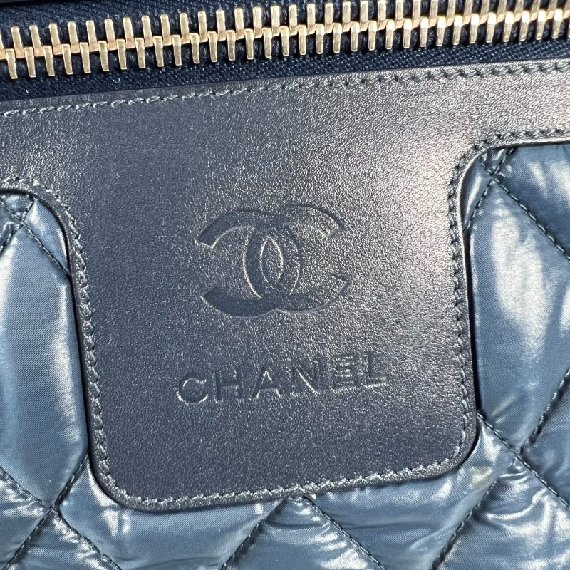 CHANEL 空氣羽絨包 藍 1開-13