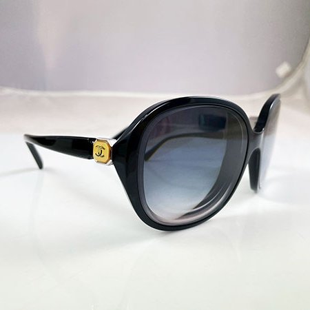 * 奢華大道國際精品＊【CH0740】CHANEL黑色八角LOGO 太陽眼鏡 (鏡片有度數約5~6百度)-1