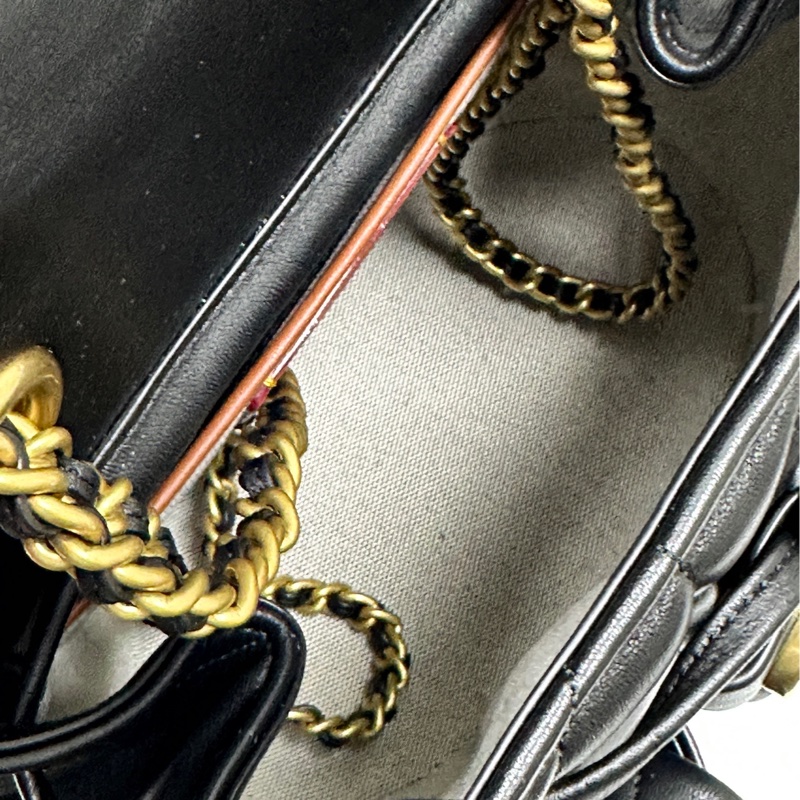 Coach專櫃款Tabby小香風後背包黑色-12