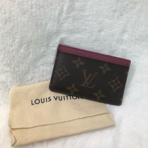 LV M60703 Monogram桃紅色卡夾 I507
