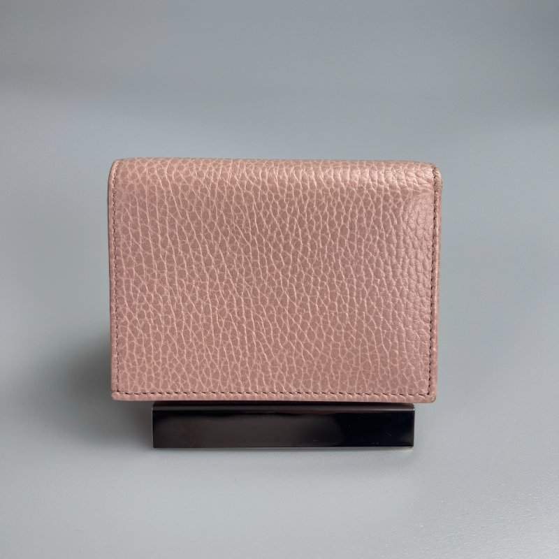 GUCCI 456126 粉色對開短夾-1