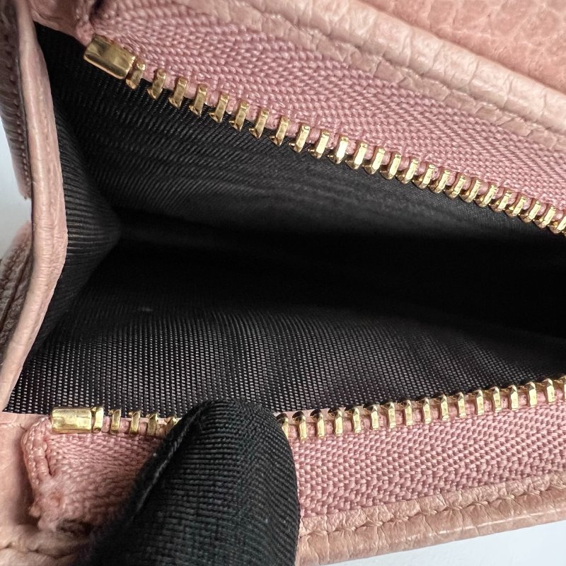 GUCCI 456126 粉色對開短夾-6