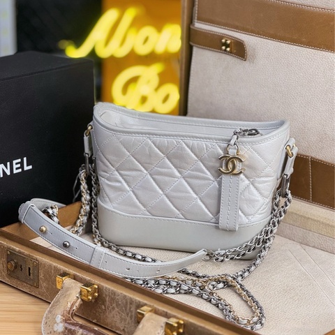 上架中🔑Chanel 珍珠灰菱格小款流浪包