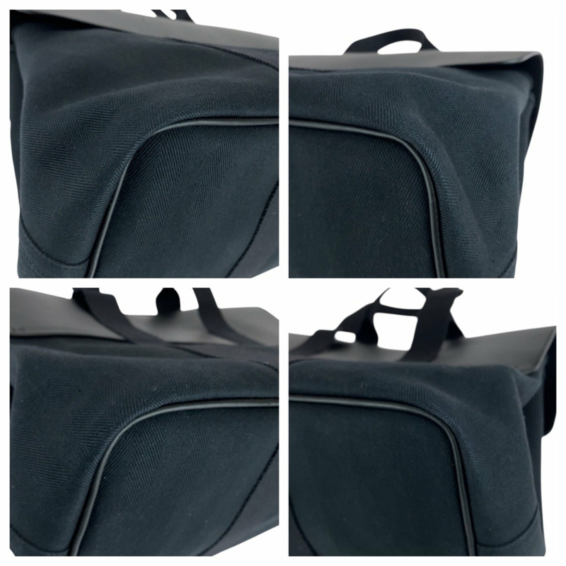 愛馬仕 Valparaiso MM 黑色人字紋皮革手提包，配銀色五金配件，女士款-2