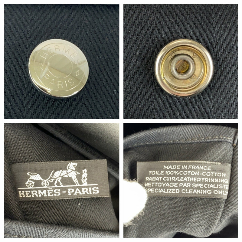 愛馬仕 Valparaiso MM 黑色人字紋皮革手提包，配銀色五金配件，女士款-3