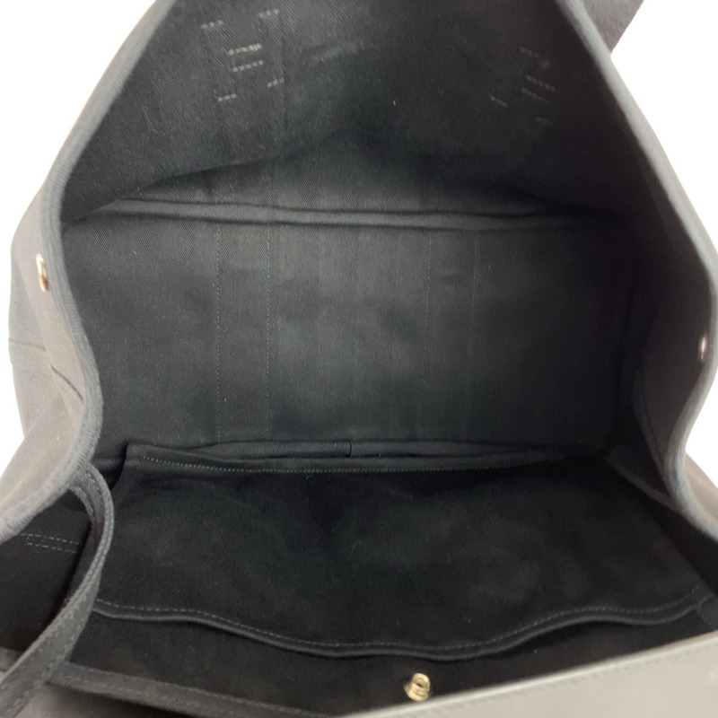 愛馬仕 Valparaiso MM 黑色人字紋皮革手提包，配銀色五金配件，女士款-7