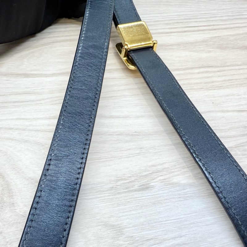 DIOR藍緹花布金釦蒙田30系列側背包M9208UTZQ-15