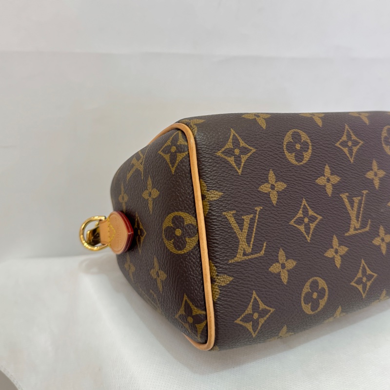 LOUIS VUITTON speedy20奶茶色背帶-5