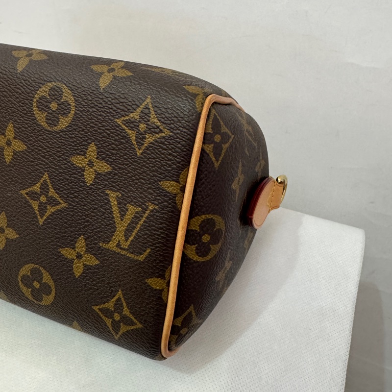 LOUIS VUITTON speedy20奶茶色背帶-6