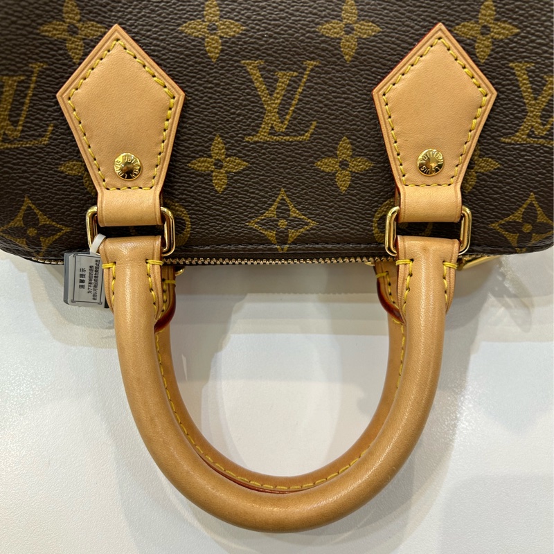 LOUIS VUITTON speedy20奶茶色背帶-9