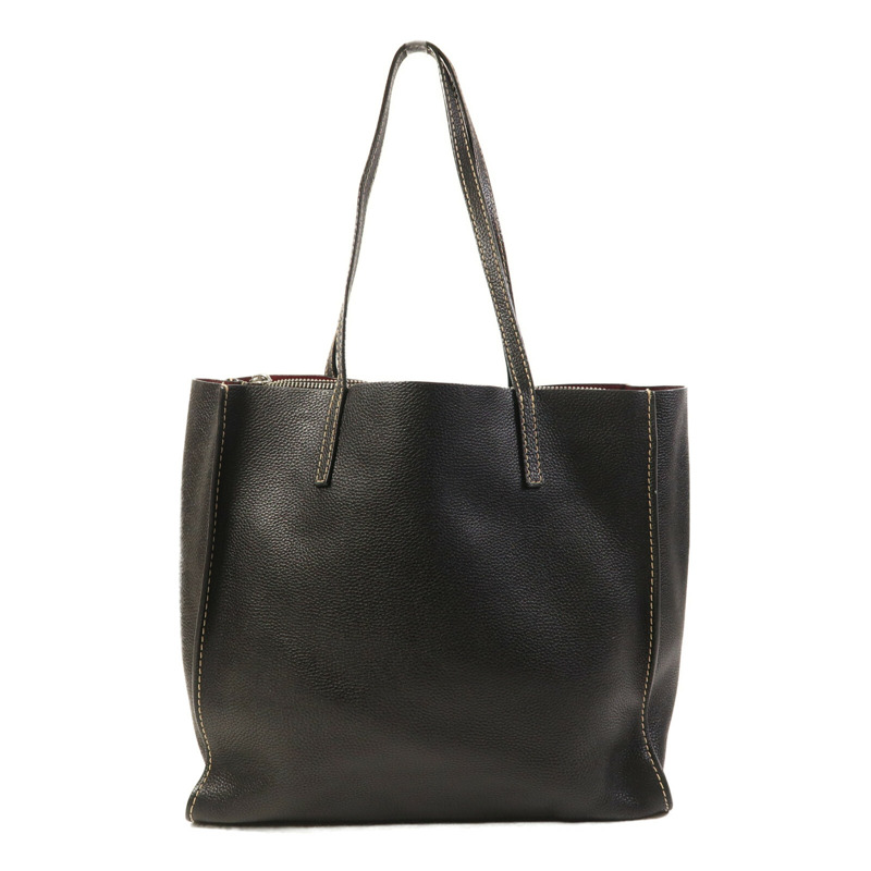 MARC JACOBS 皮革Tote Bag銀扣肩背袋-1