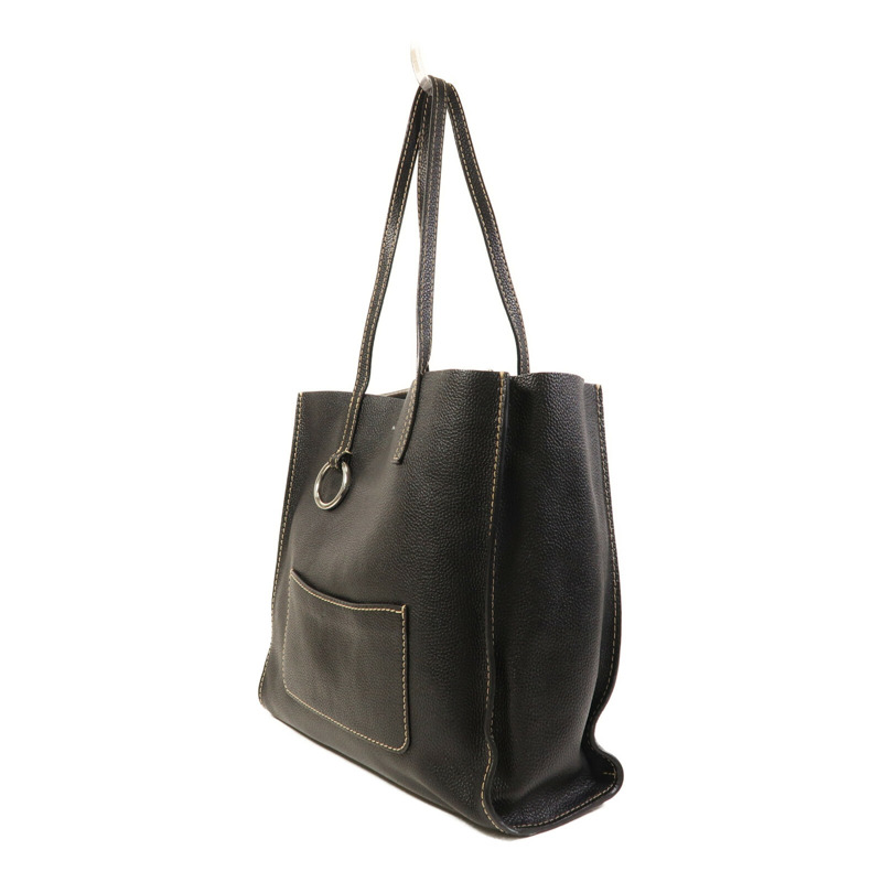MARC JACOBS 皮革Tote Bag銀扣肩背袋-2