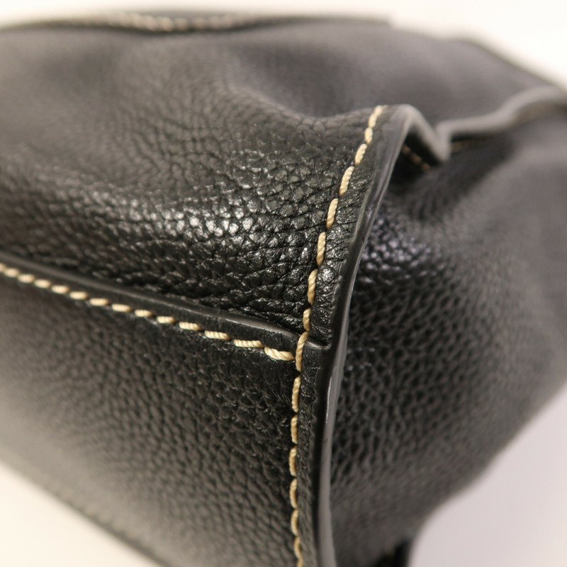 MARC JACOBS 皮革Tote Bag銀扣肩背袋-4