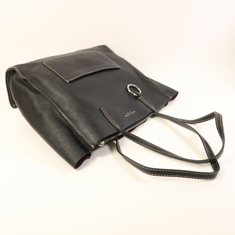 MARC JACOBS 皮革Tote Bag銀扣肩背袋-8