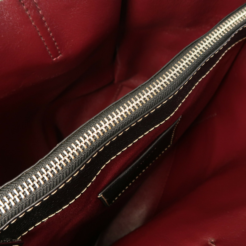 MARC JACOBS 皮革Tote Bag銀扣肩背袋-13