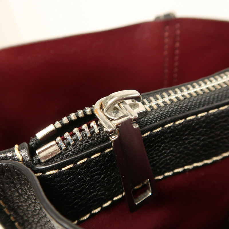 MARC JACOBS 皮革Tote Bag銀扣肩背袋-14