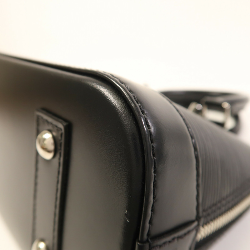 LOUIS VUITTON Epi Alma BB銀扣手挽肩背兩用袋-4