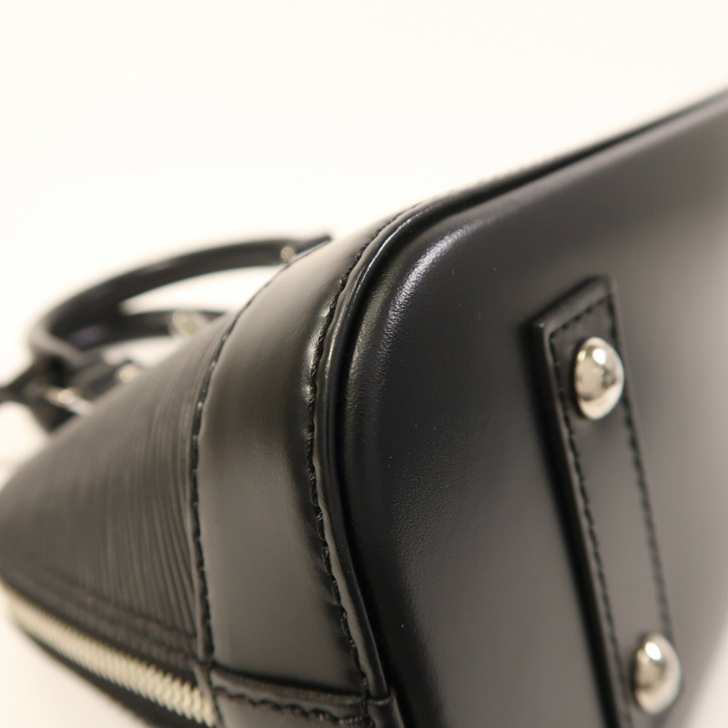 LOUIS VUITTON Epi Alma BB銀扣手挽肩背兩用袋-5